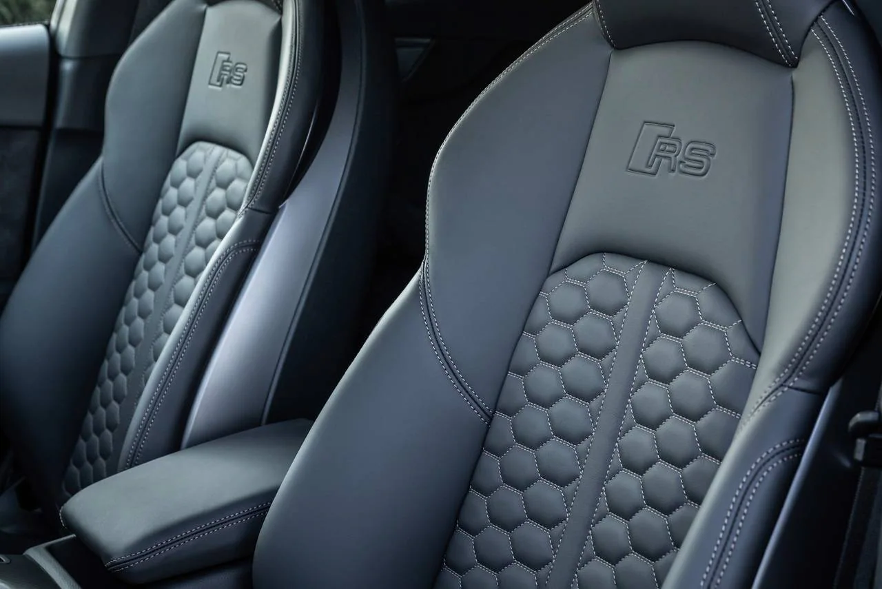 audi rs5 lease grey interior front seats
