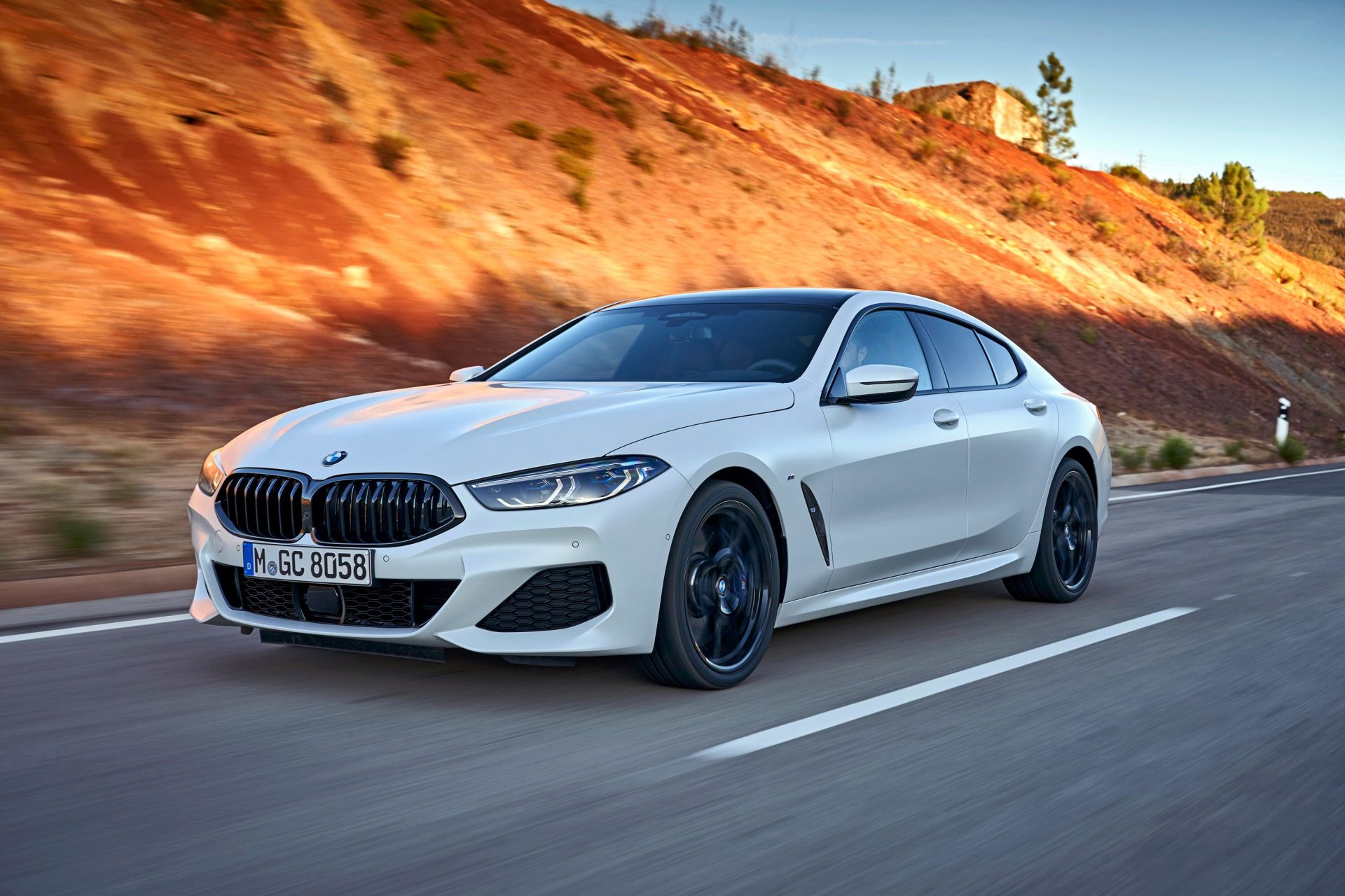 white bmw 8 series lease drive highway