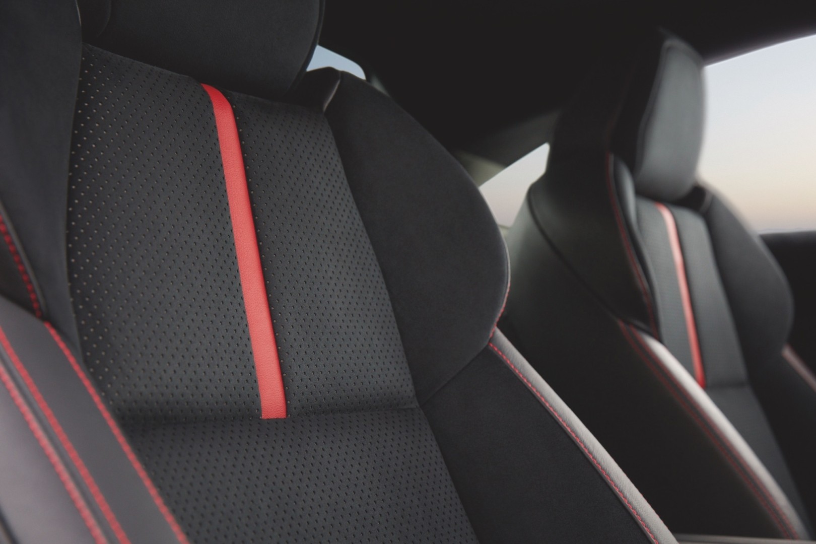 brz subaru black with red cabin front seats
