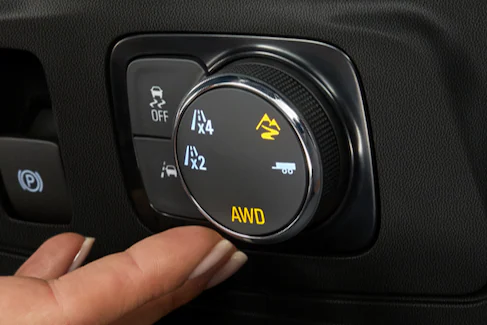 dial of the 2021 chevrolet traverse driving modes