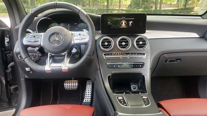 Mercedes-Benz GLC-Class AMG GLC 63 S interior infotainment system front seats