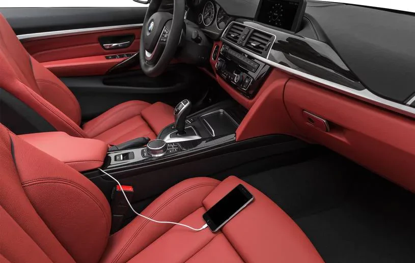bmw 430 convertible red interior front seats