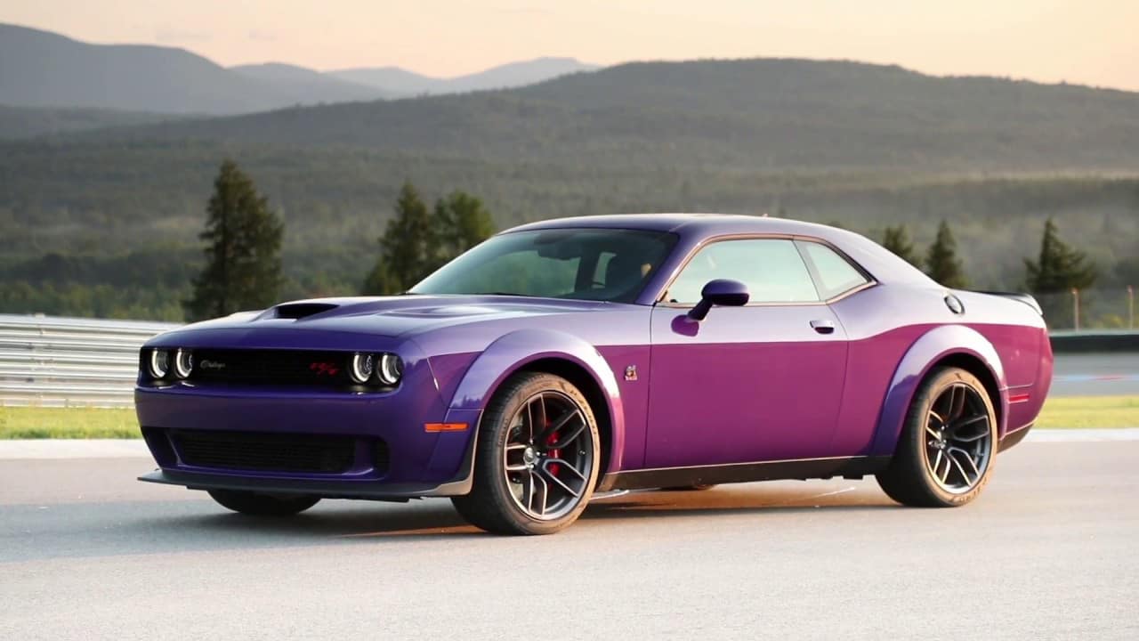 Dodge Challenger R_T Scat Pack Widebody front angular view