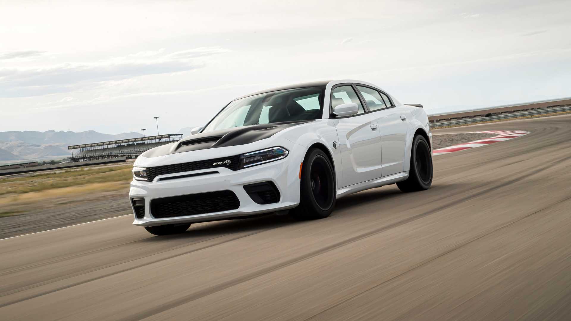 Dodge Charger SRT Hellcat Redeye Widebody front angular view in the motion
