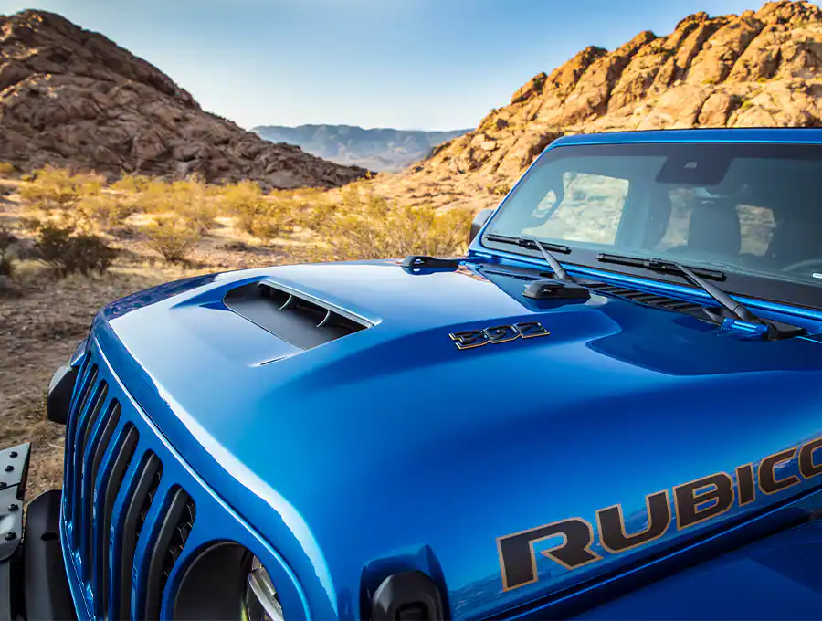Jeep Wrangler Unlimited Rubicon 392 hood front view